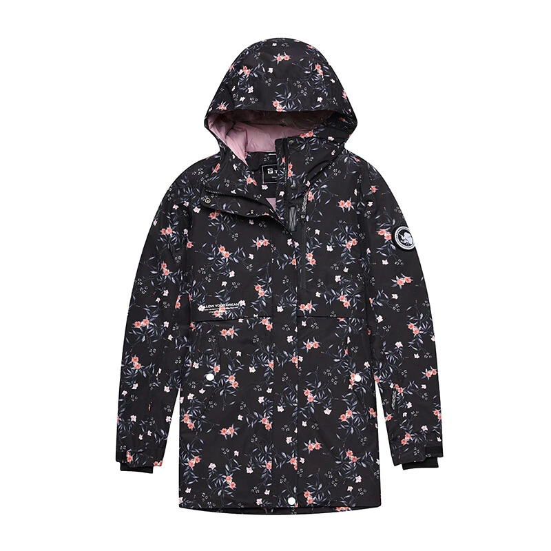 TOREAD/探路者滑雪服女款秋冬户外防风防水保暖滑雪外套连帽