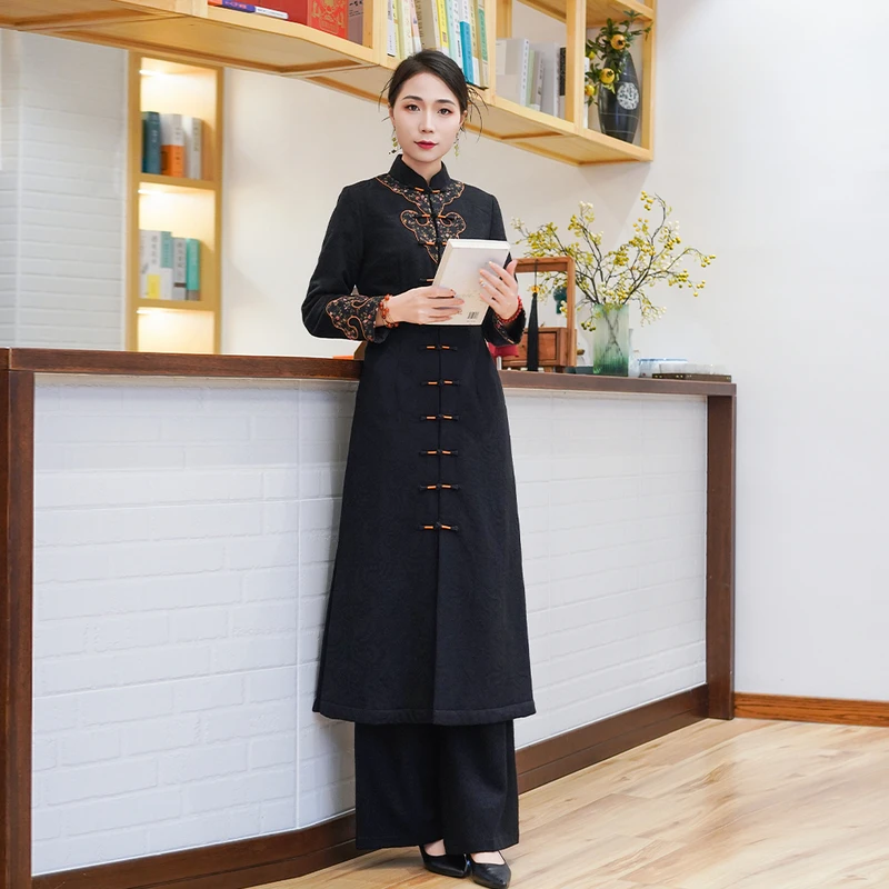 如意风冬季新款改良旗袍复古时尚优雅减龄年轻款新中式女装24J419