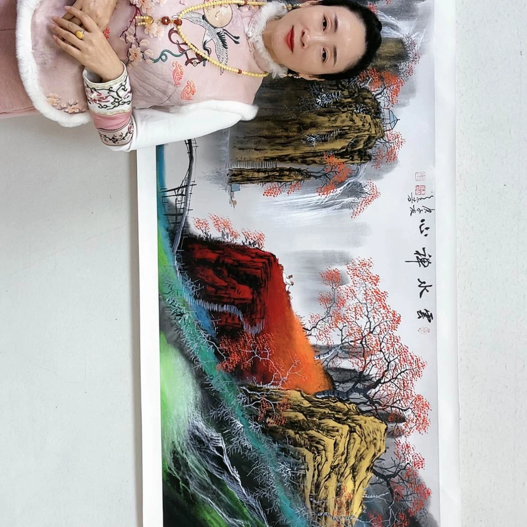 【闪购商品】书法大红袍真迹康兰芳作品