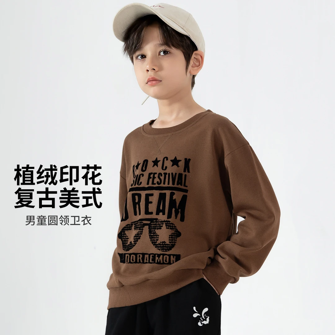 哆啦A梦春秋儿童时尚套头卫衣印花圆领D9131L33064