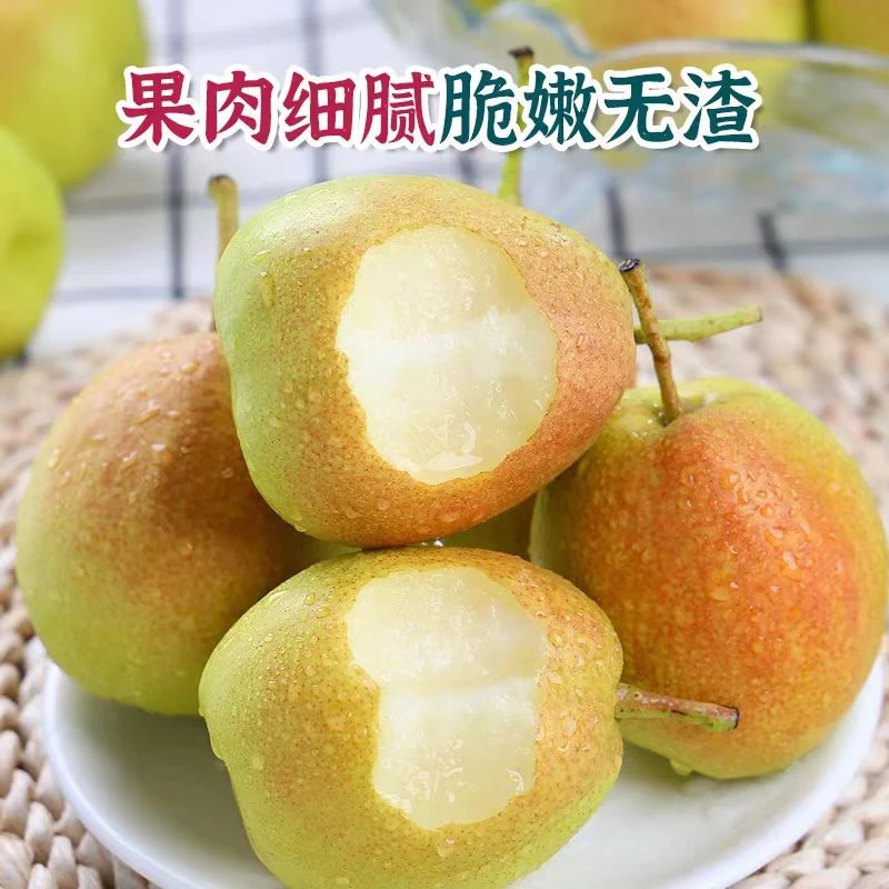 【助农花斑果】正宗新疆库尔勒香梨皮薄无渣现摘现发香甜多汁