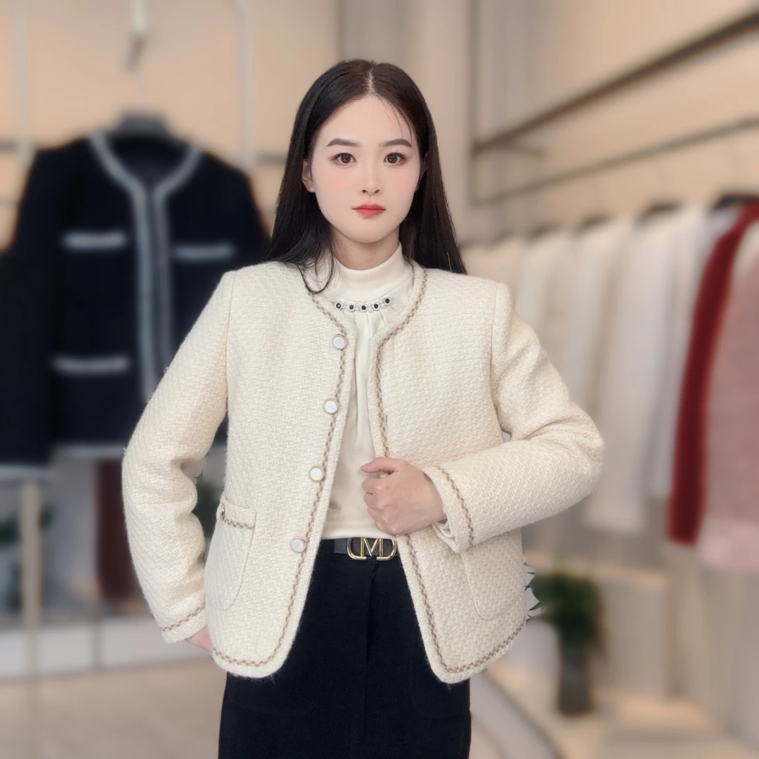 【玉儿专属】秋冬新款小香风高级轻奢香风外套新品轻奢显瘦高级感