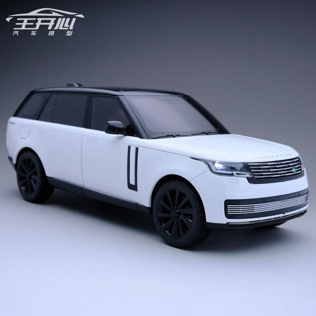 路虎 揽胜 新款 定制黑白 合金全开 1/18 正版授权 汽车模型