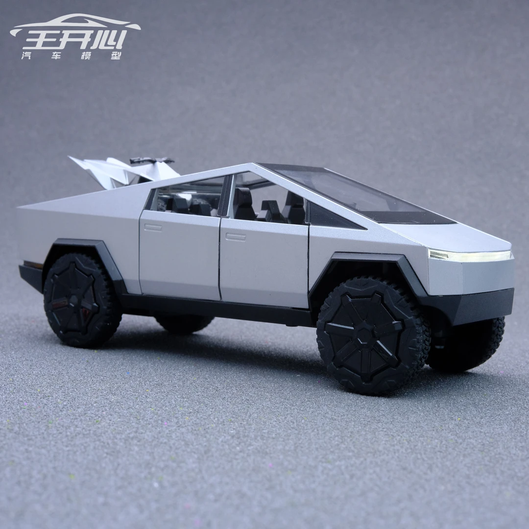 特斯拉 Cybertruck 赛博概念皮卡 合金模型 仿真 男孩 礼物摆件