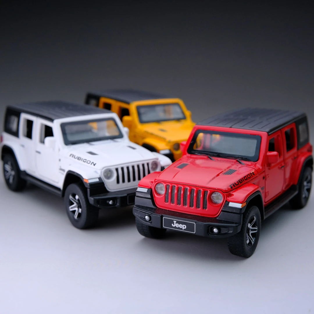 吉普牧马人 Jeep 越野汽车模型  合金材质 仿真玩具摆件