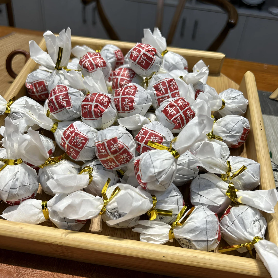 【糯香熟龙珠】2019年普洱茶熟茶龙珠
