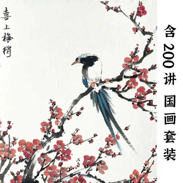 (含200讲）老师同款国画花鸟套装