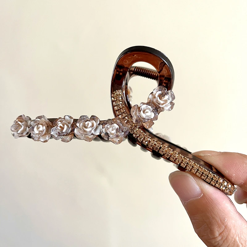 弈唯11厘米中号抓夹发夹头饰半高马尾气质网红轻百搭古风简约