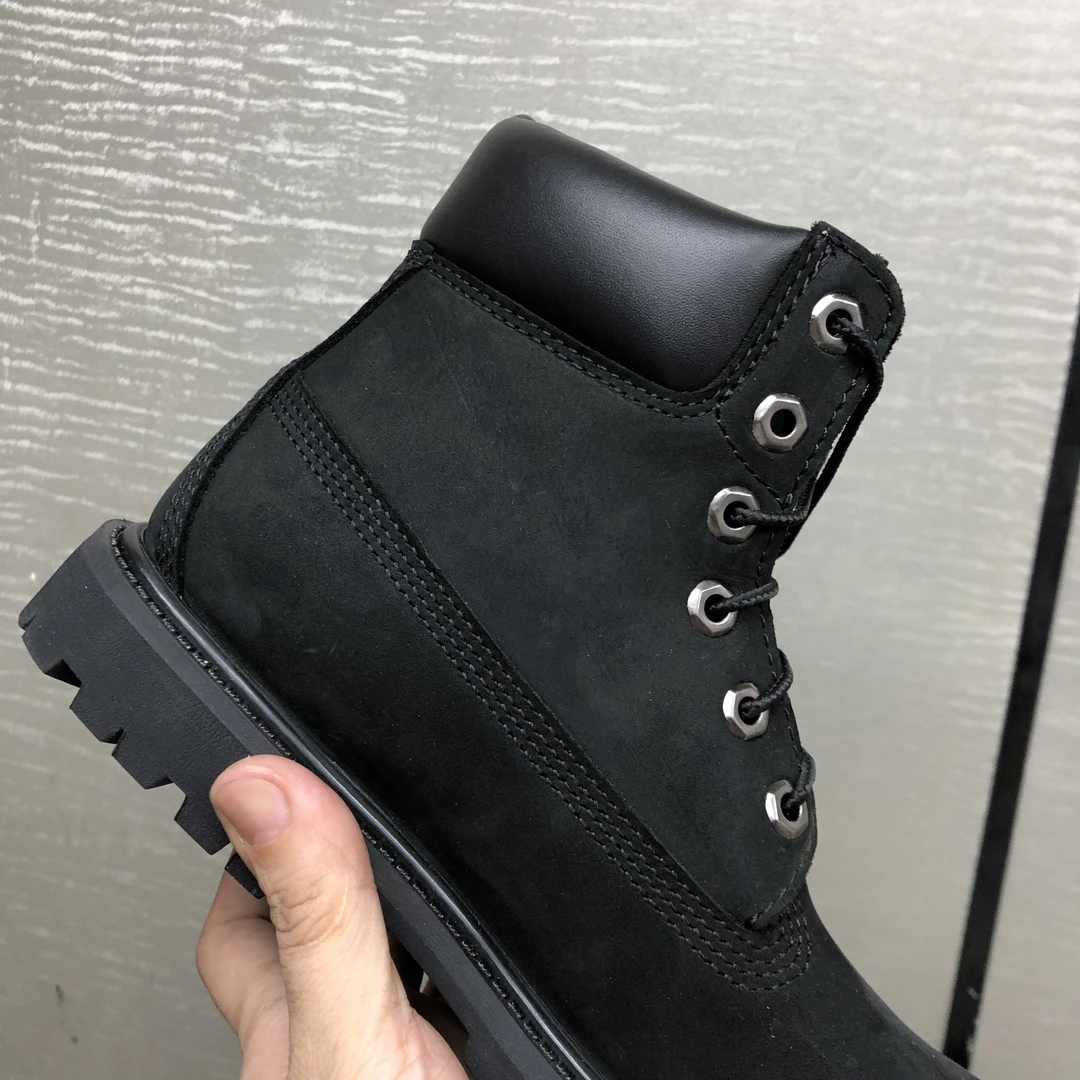 大黄靴专拍 男女同款情侣防水真皮注塑工装靴 微瑕疵清货马丁靴