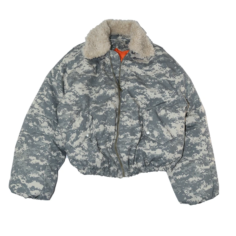 treclub美式毛领可拆卸棉服外套男装潮牌成熟痞帅男装慵懒风男装