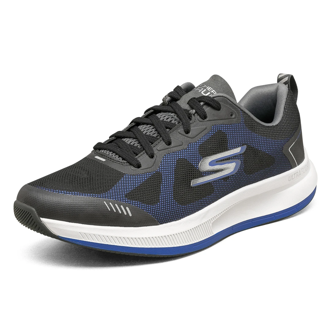 skechers斯凯奇男子运动鞋网面透气低帮厚底休闲跑步鞋220105