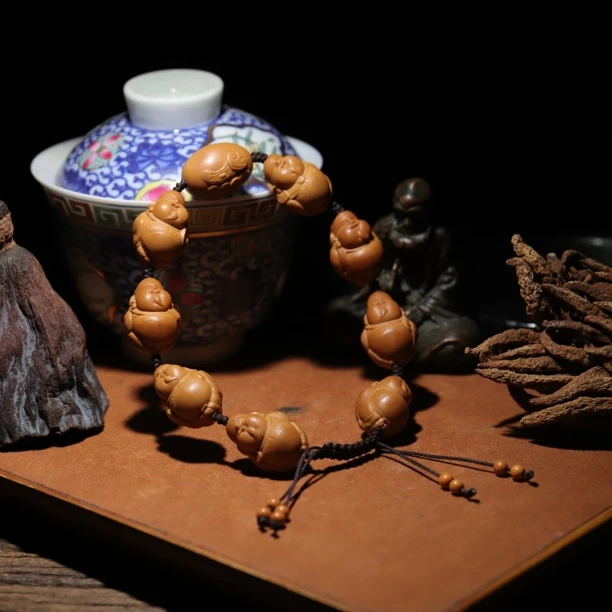 《八方来财》水晶核海派核雕财神爷！尺寸15左右精修款！