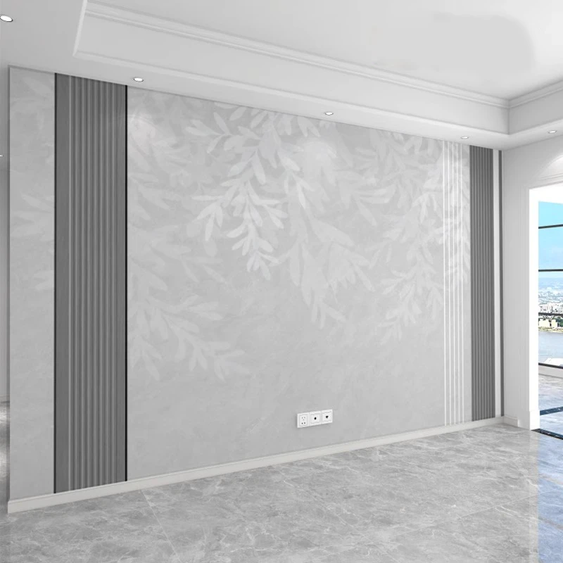 新款电视沙发背景墙壁画高端灰简约客厅卧室墙纸轻奢大气装饰墙布