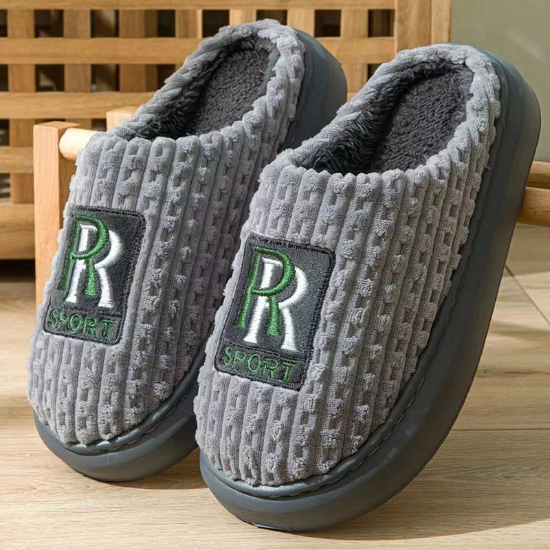 2023新款棉拖鞋男款大码冬季家居家用室内防滑加绒加厚保暖棉托鞋