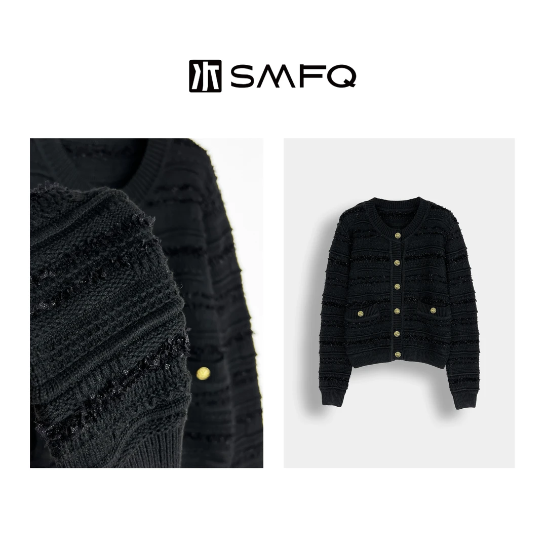 水木夫妻复古做旧感重工香风外套