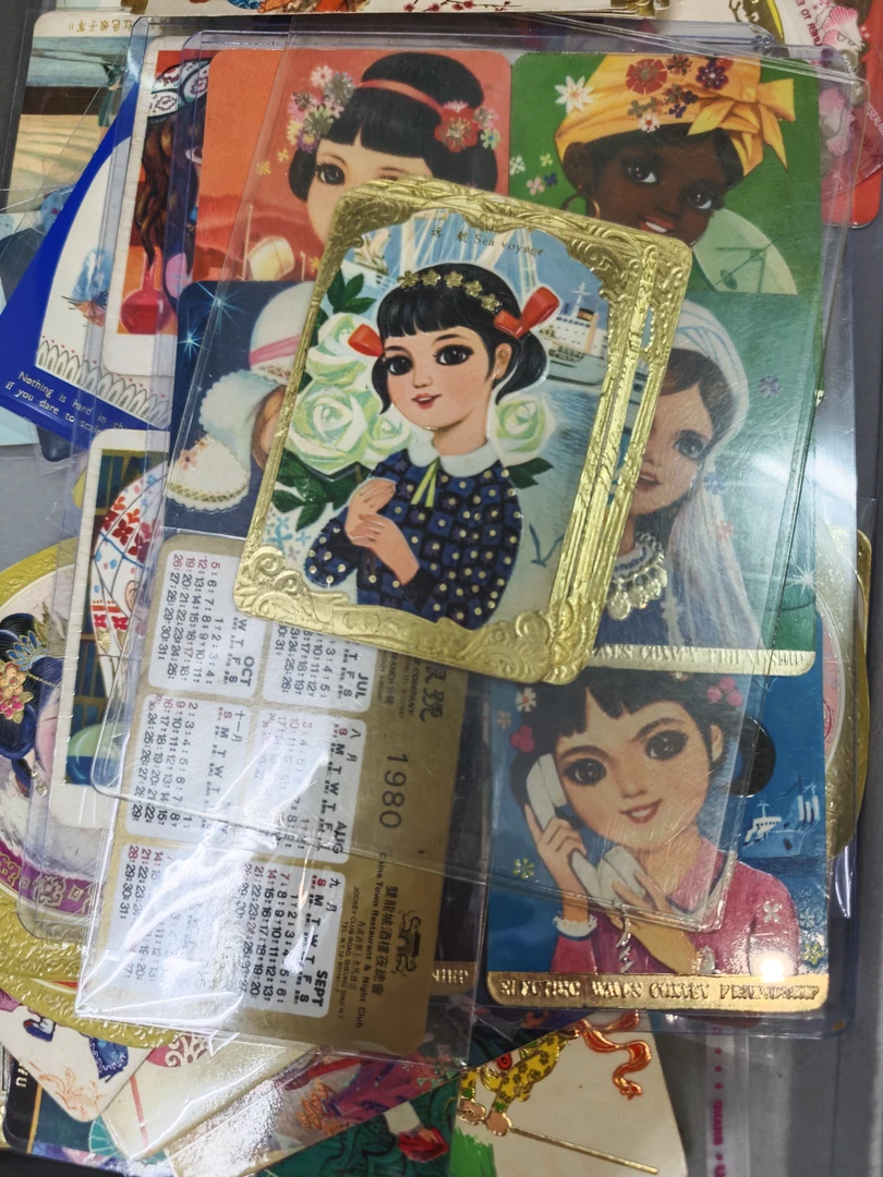 老年历卡,画片,套卡