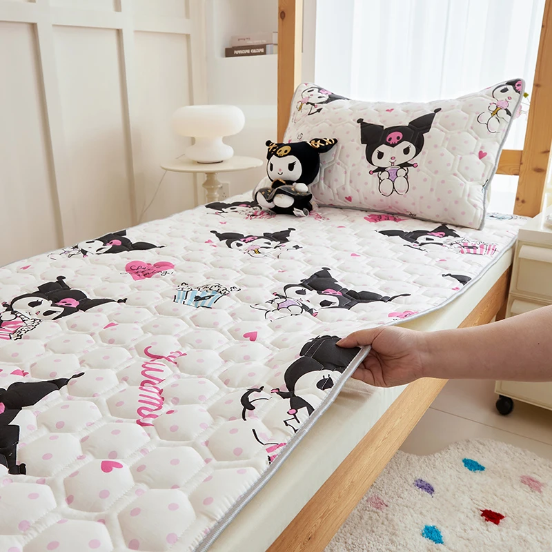 三丽鸥 全棉纯棉席梦思软床垫 夹棉床盖榻榻米软垫床盖折叠学生