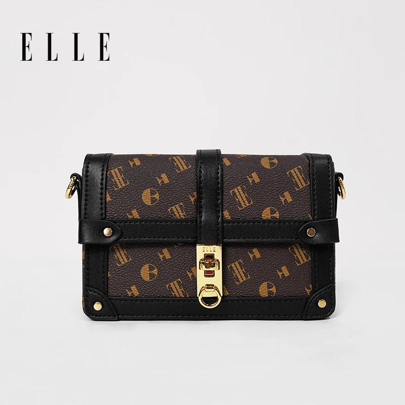 ELLE24新款【Petite Malle大号】限定复古经典老花斜挎包包46306