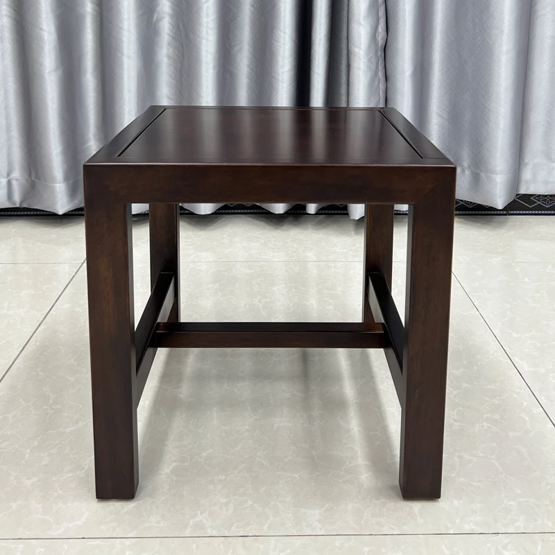 【302#】新中式黑檀木全实木小方凳家用简约实木换鞋凳客厅小矮凳