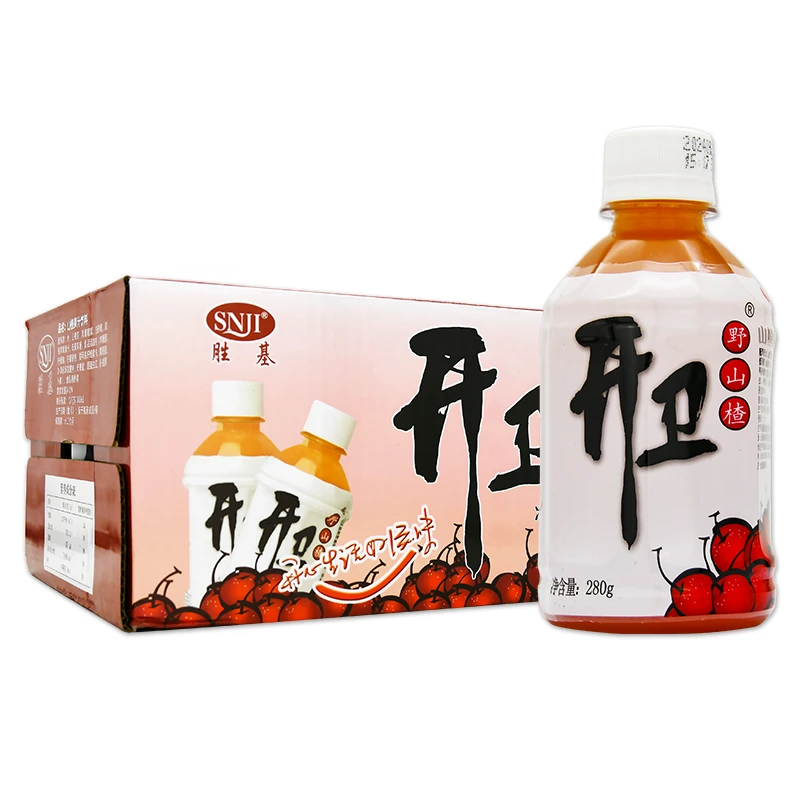 胜基开卫野山楂汁饮料280g*15瓶整箱装酸甜口味冷冻口感更好
