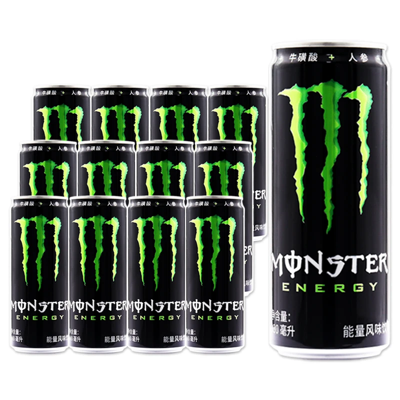 可口可乐330ml*12听装黑魔爪无糖能量型维生素带气运动风味饮料