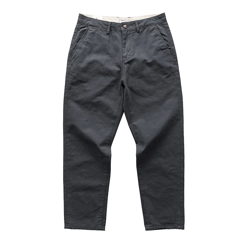 8501 纯棉休闲直筒裤2025新款男士长裤基础款微宽松裤子潮牌