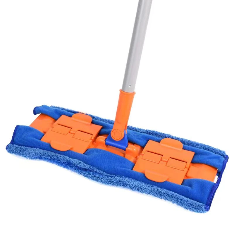 佑家洁魔夹布拖把家用伸缩夹毛巾平板拖把