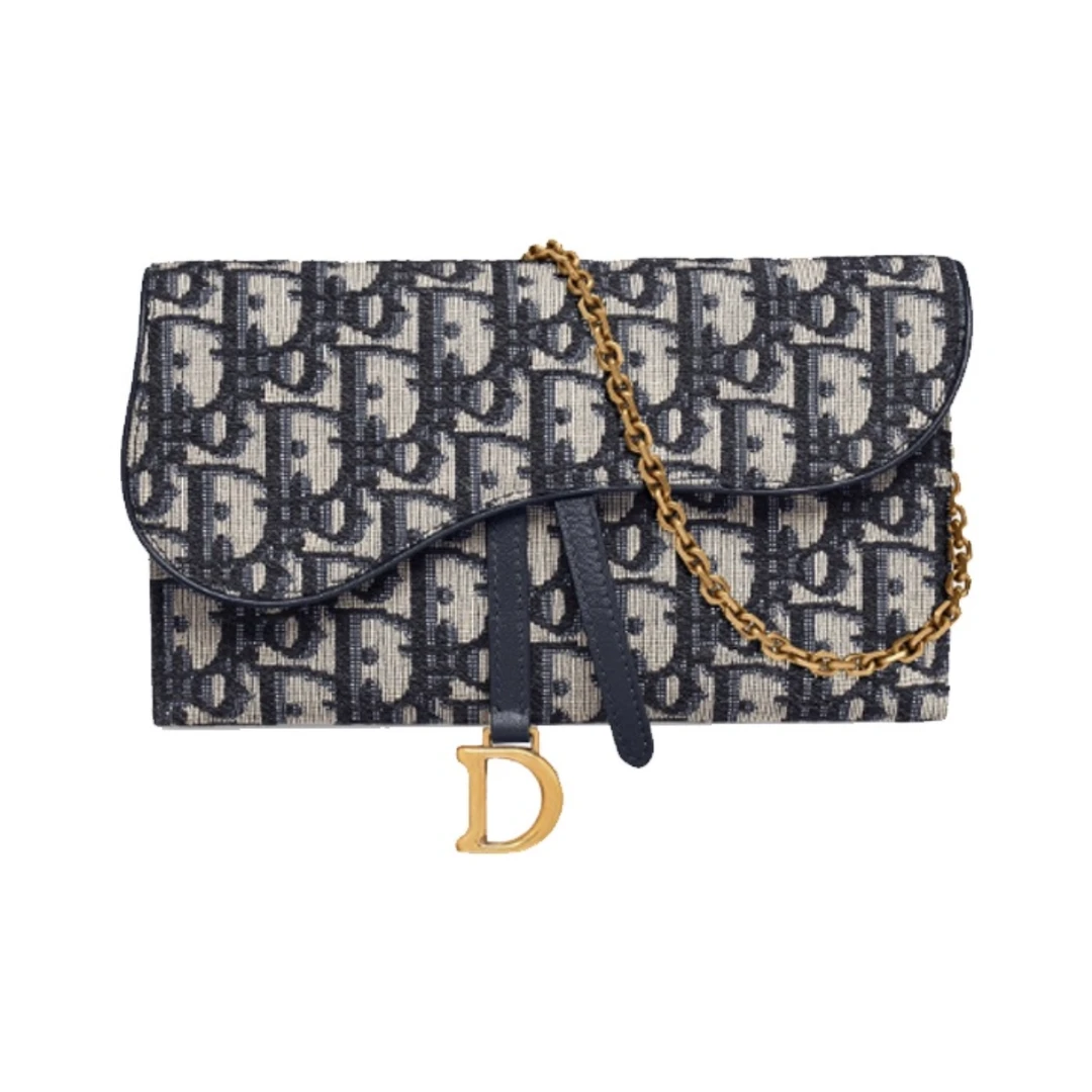 95新 DIOR/迪奥 老花链条woc单肩包