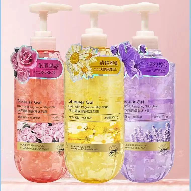 星达人XINGDAREN花瓣香氛沐浴露系列750ml持久留香丝滑大容量露香