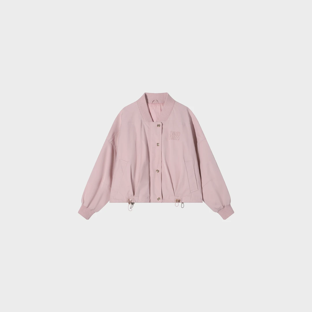 复古飞行员夹克羽绒服 24AW 013-粉色