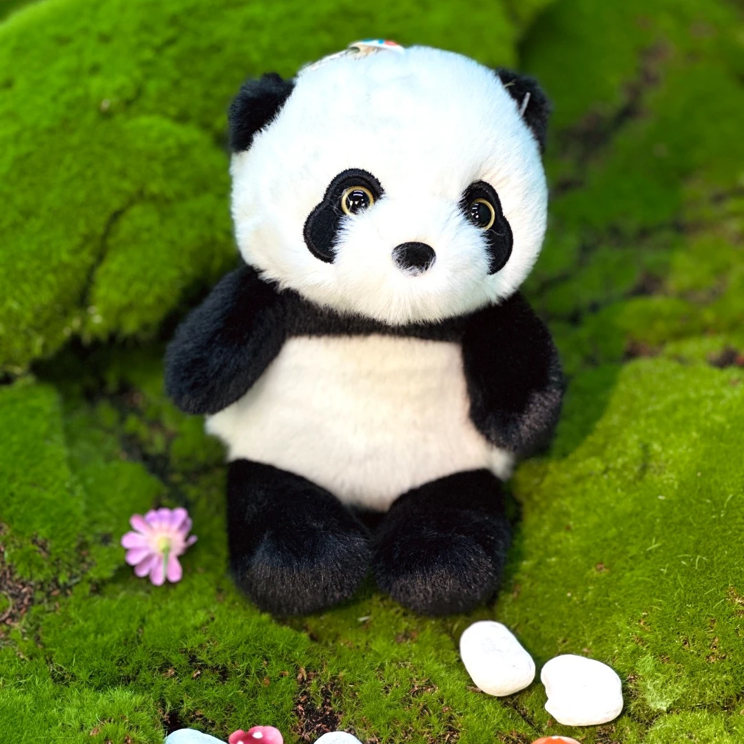 HUIml/滙美琳精选熊猫手机座 手工制作优质手感填充pp棉展示款式