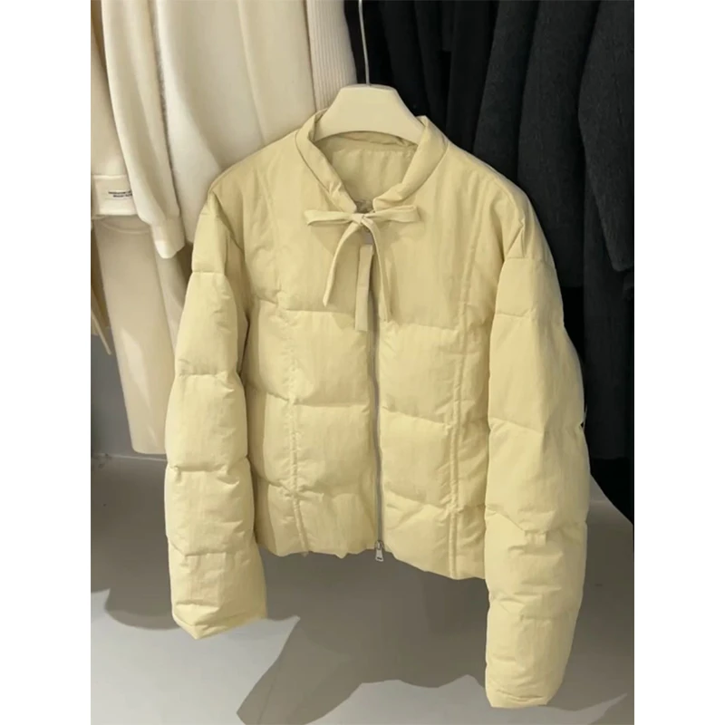 韩系高级感超好看短款棉服女冬季新款加厚保暖棉衣面包服外套上衣