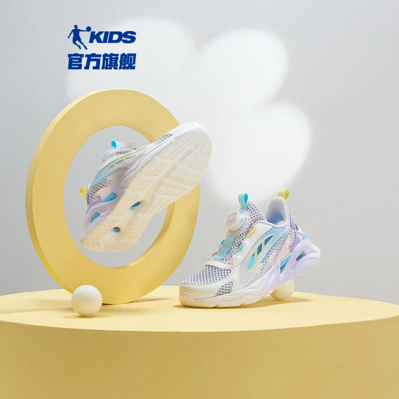 中国乔丹儿童夏季新款镂空中大童女童网面透气鞋子网鞋软底童鞋