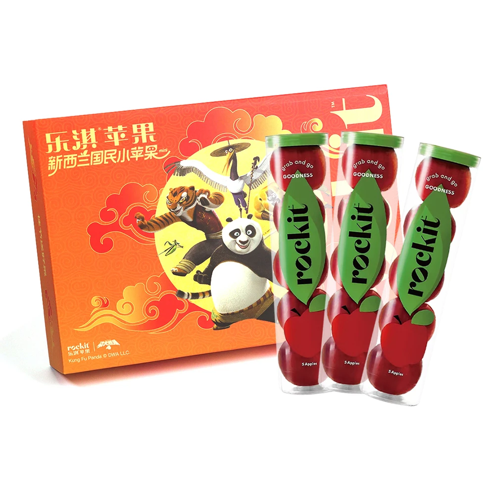 ROCKIT/乐淇玲珑新西兰脆甜小苹果245g*3筒中秋礼盒 新鲜营养 DR