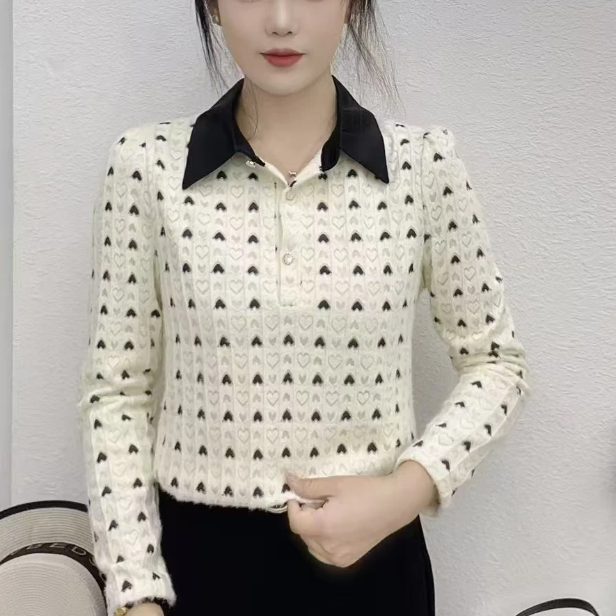 【沫姿女装】秋冬新款9160加绒时尚百搭洋气显瘦遮肉女士长袖衬衫