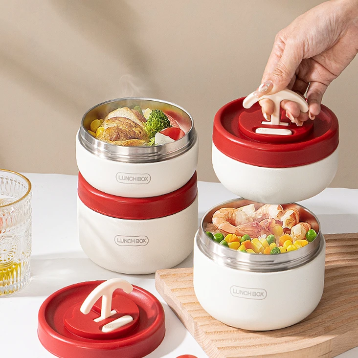 出口韩国304不锈钢保温饭盒上班族超长便携早餐带盖GUO1346