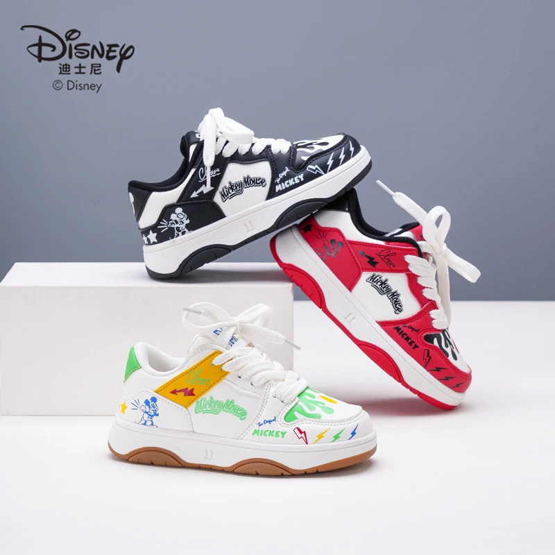 迪士尼2025春季百搭轻奢涂鸦板鞋时尚潮流软底休闲鞋DS1586940 yh