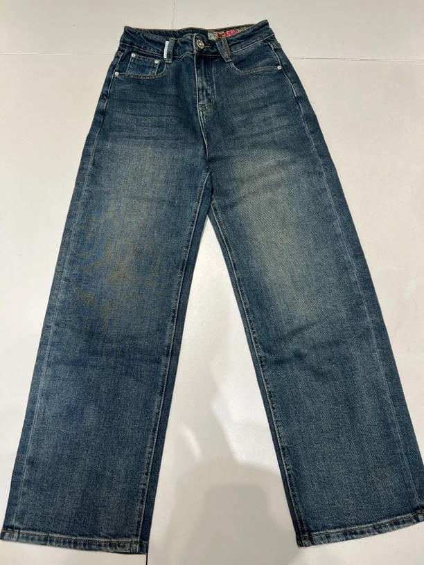 XQBA 星期八时尚百搭水洗直筒裤bsl11