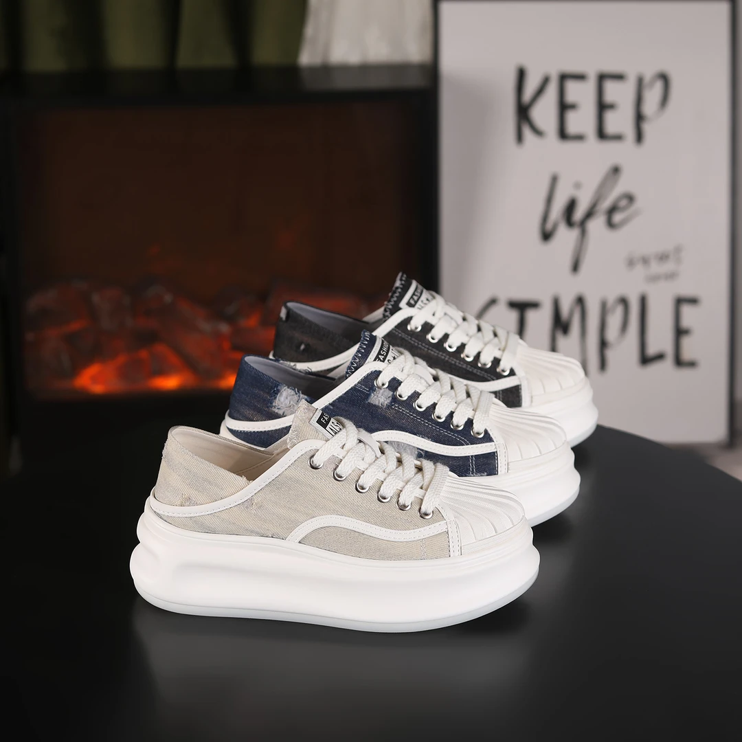 【RIELOV●古韵】 时尚夏季厚底增高6cm透气潮流女休闲鞋2139-2