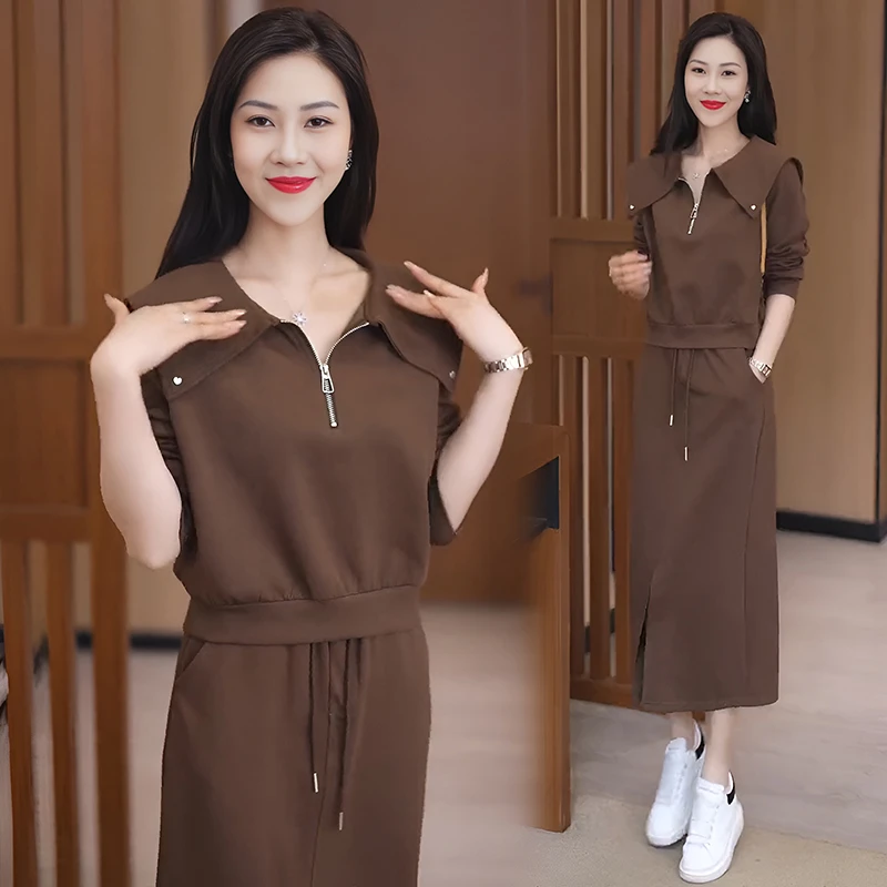 时尚洋气成套搭配减龄夏季裙女春元气穿搭夏季女T恤半身裙两件套