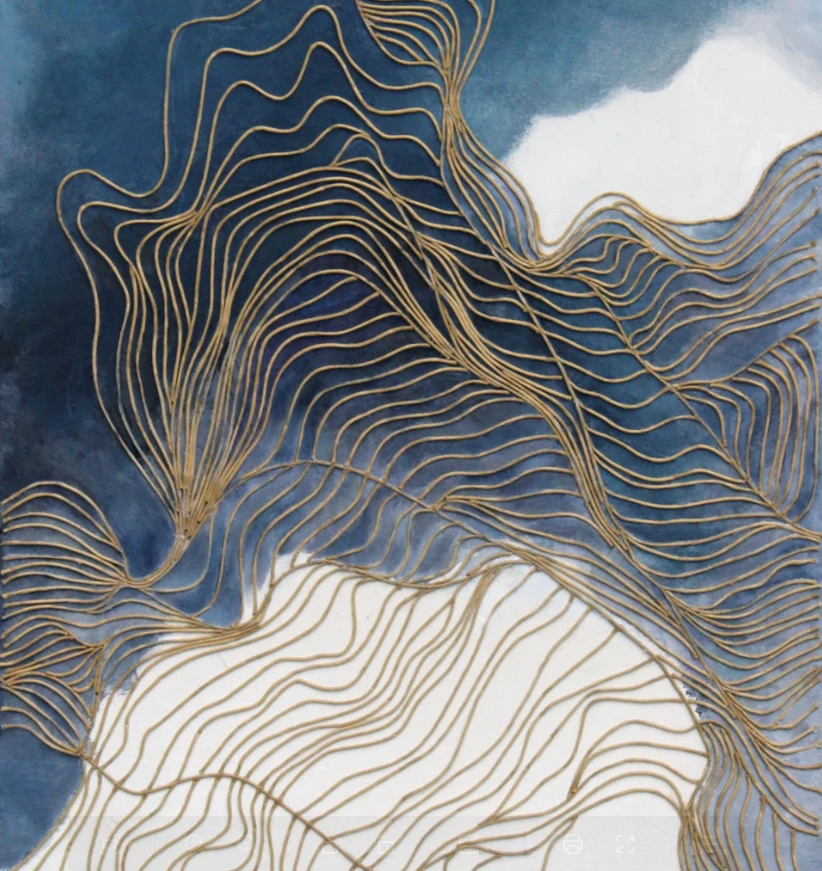 行稳美术馆—绘画作品齐百石荷花（有彩色鸳鸯）