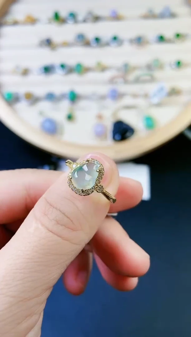 【闪购商品】翡翠戒指银S925镶嵌1515151