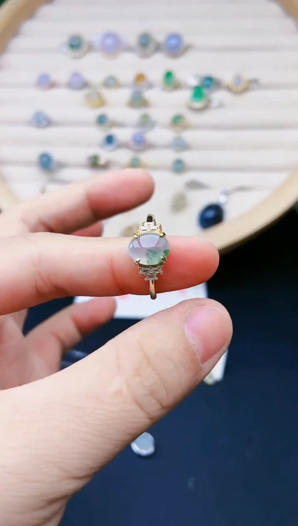 【闪购商品】翡翠戒指银S925镶嵌111111
