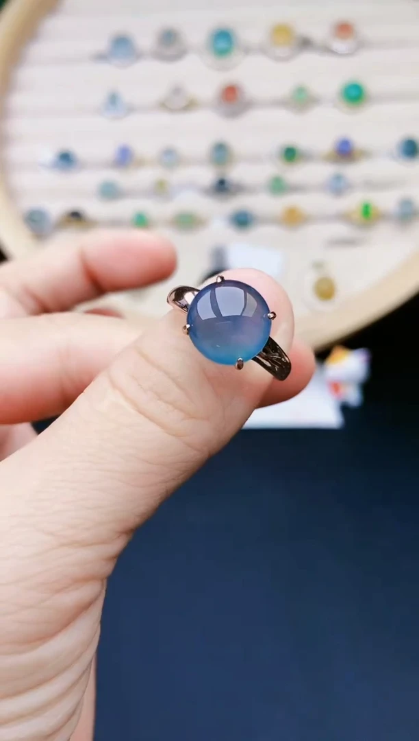 【闪购商品】翡翠戒指银S925镶嵌24524251
