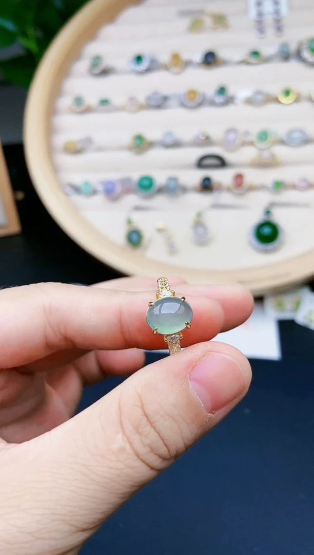 【闪购商品】翡翠戒指银S925镶嵌1515151