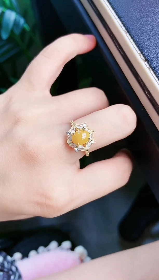 【闪购商品】翡翠戒指银S925镶嵌155112