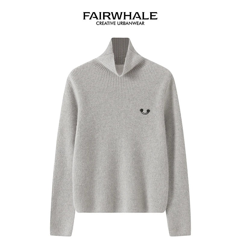 马克华菲秋冬时尚休闲女装2024新款百分百针织女士羊毛衫FF25101