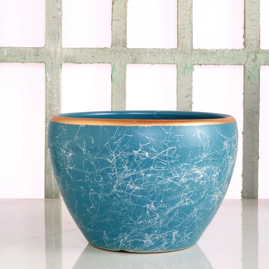 陶瓷花盆简约北欧风高颜值大口径蝴蝶兰君子兰多肉盆栽室内外客厅