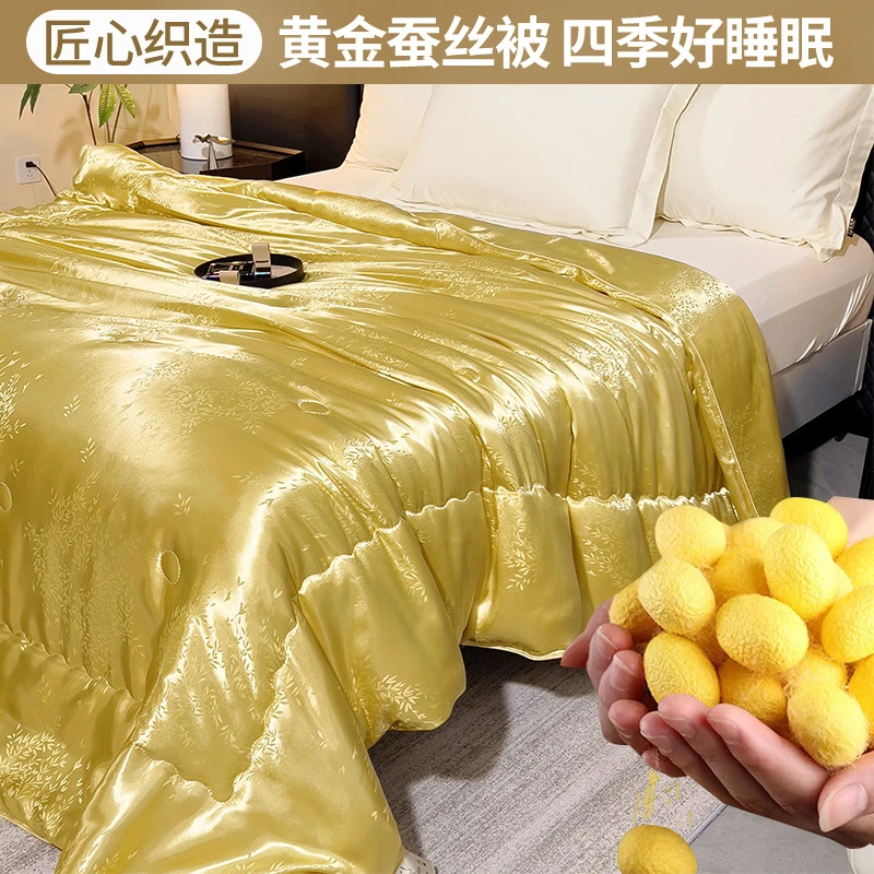 【兰总】（试用30天）皇室御用贡缎提花黄金丝蚕被 200*230cm