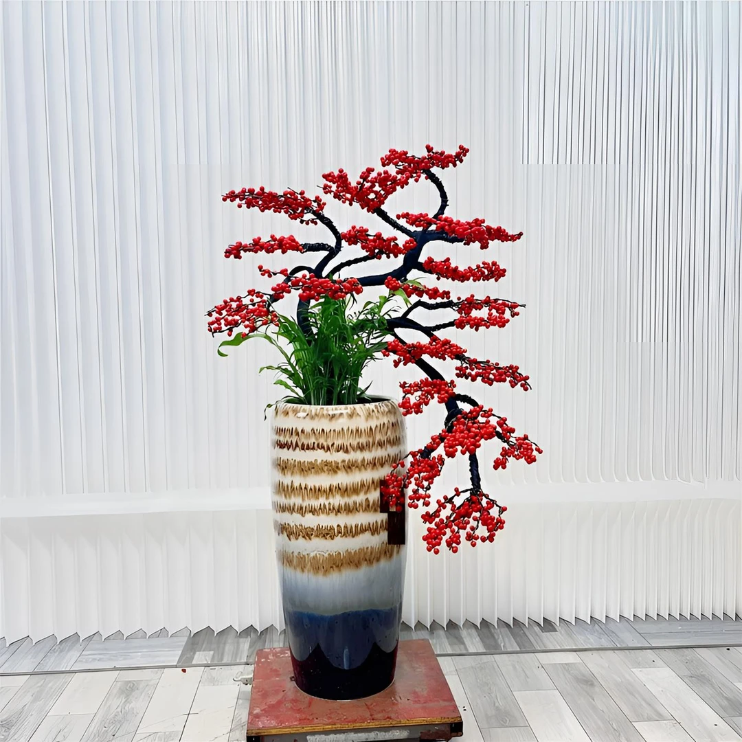 年宵花 造型北美冬青 意境感十足 客厅 庭院 阳台 办公室大型绿植